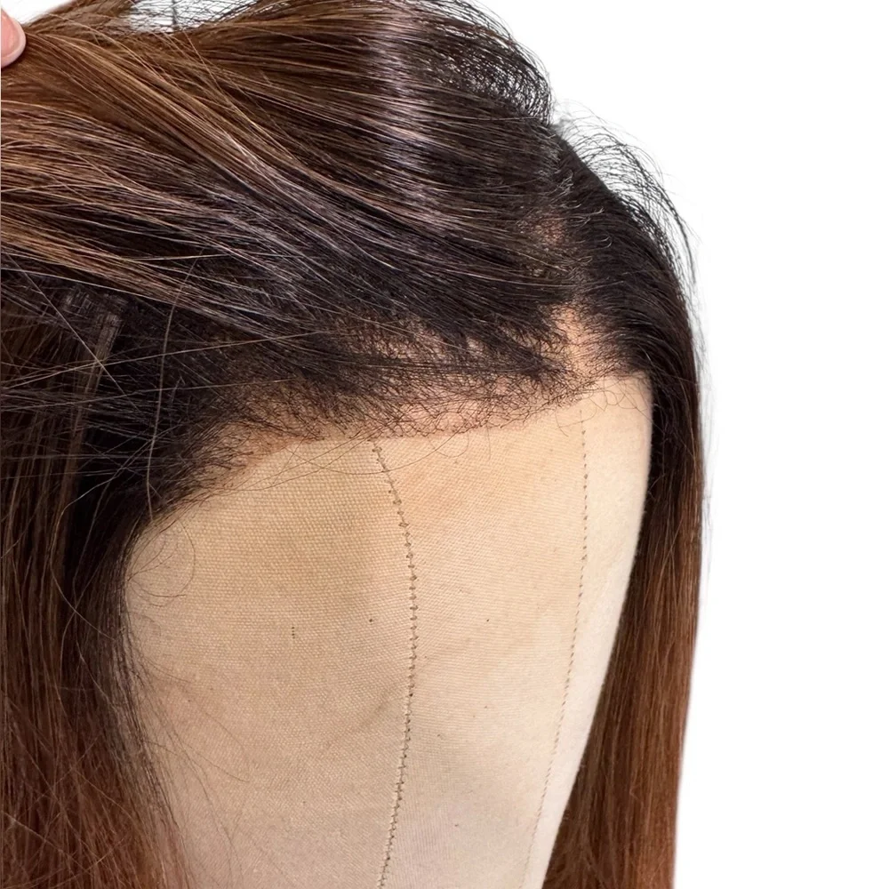Sensationnel Cloud9 Swiss Lace Wig Brown Highlight Human Blend